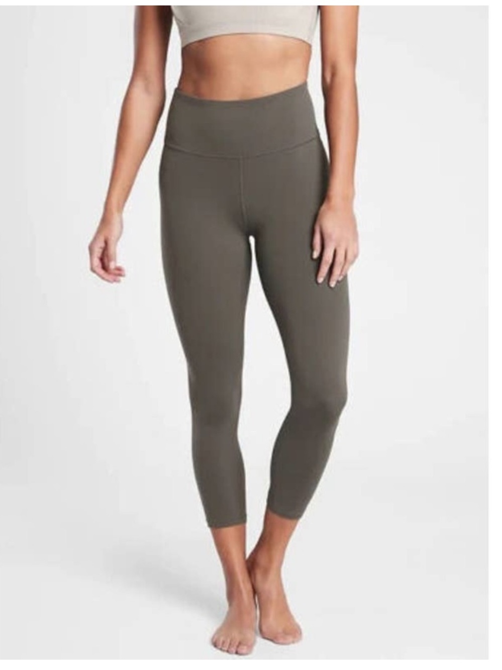 Athleta Gray Elation Capri Leggings